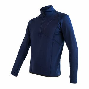 SENSOR TECNOSTRETCH pánska mikina kr.zip deep blue Veľkosť: S