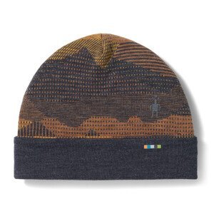 Smartwool THERMAL MERINO REVERSIBLE CUFFED BEANIE charcoal mtn scape čiapka