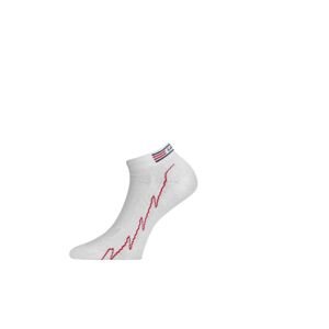 Lasting ACH 058 ponožky pre aktívny šport biela Veľkosť: (38-41) M ponožky