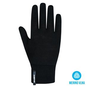 Husky Unisex merino rukavice Merglov black Veľkosť: M rukavice