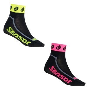 SENSOR PONOŽKY 2-PACK RACE LITE SMALL HANDS reflex žltá-ružová Pohlavie: deti ponožky