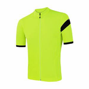 SENSOR CYKLO COOLMAX CLASSIC pánsky dres kr.rukáv celozips neon yellow Veľkosť: L