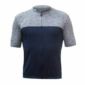 SENSOR CYKLO MOTION pánsky dres kr.rukáv celozips deep blue/sivá Veľkosť: L