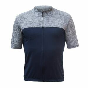 SENSOR CYKLO MOTION pánsky dres kr.rukáv celozips deep blue/sivá Veľkosť: XXL