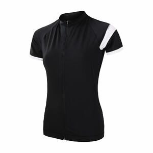 SENSOR CYKLO COOLMAX CLASSIC dámsky dres kr.rukáv celozips true black Veľkosť: XL