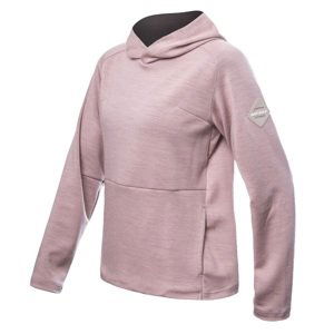 SENSOR MERINO UPPER traveller dámska mikina s kapucňou dusty pink Veľkosť: S dámska mikina