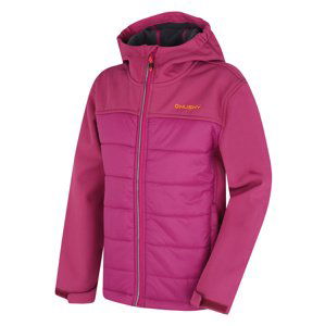 Husky Detská softshell plnená bunda Swany K dark magenta Veľkosť: 112