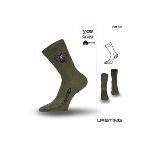 Lasting Letné ponožka CXM 620 zelená Veľkosť: (38-41) M ponožky