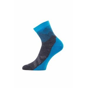 Lasting merino ponožky FWS modré Veľkosť: (42-45) L