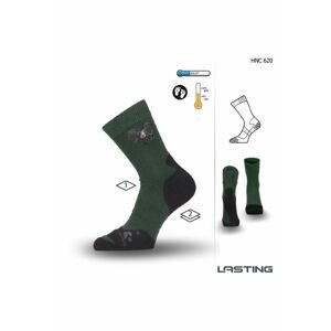 Lasting Poľovnícka ponožka HNC 620 zelená Veľkosť: (42-45) L ponožky