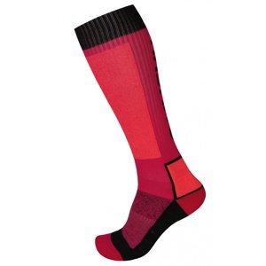 Husky Ponožky Snow Wool ružová/čierna Veľkosť: L (41-44)