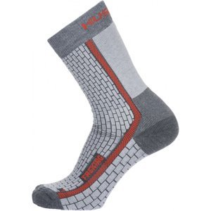 Husky Ponožky Treking sivá / červená Veľkosť: M (36-40)