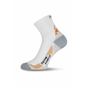 Lasting RTF 001 biele bežecké ponožky Veľkosť: (46-49) XL ponožky