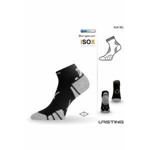 Lasting RUN 901 čierna bežecké ponožky Veľkosť: (38-41) M ponožky