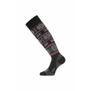 Lasting SSW 903 čierna merino ponožky lyžiarske Veľkosť: (38-41) M ponožky