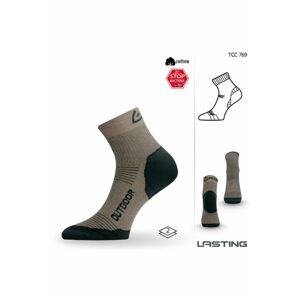 Lasting TCC 769 béžová funkčné ponožky Veľkosť: (42-45) L ponožky