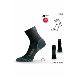 Lasting TCC 986 čierne trekingové ponožky Veľkosť: (42-45) L ponožky