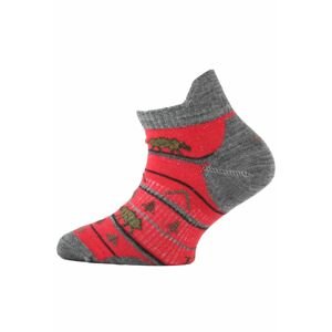 Lasting detské merino ponožky TJM červené Veľkosť: (34-37) S ponožky