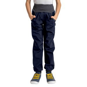 Unuo, Detské softshellové nohavice s fleecom Street, Tm. Modročierna Veľkosť: 104/110