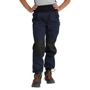 Unuo, Detské softshellové nohavice s fleecom Street Strong, Tm. Modročierna Veľkosť: 128/134