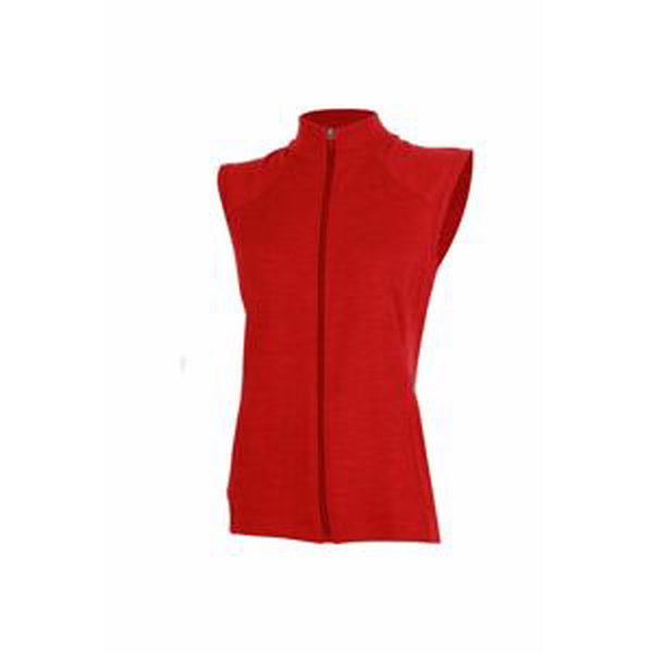 Lasting dámska merino vesta WESA červená Veľkosť: XL dámska vesta