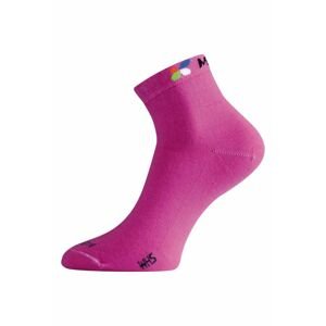 Lasting WHS 498 ružová merino ponožka Veľkosť: (38-41) M ponožky