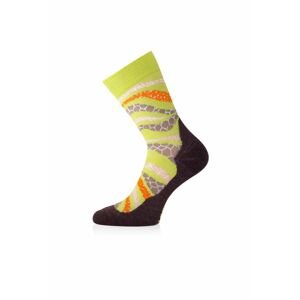 Lasting merino ponožky WLF zelené Veľkosť: (38-41) M