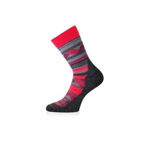 Lasting merino ponožky WLI červené Veľkosť: (38-41) M