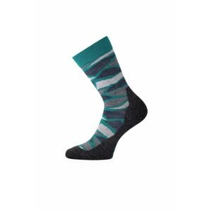 Lasting merino ponožky WLJ 688 zelené Veľkosť: (42-45) L unisex trekingová ponožka