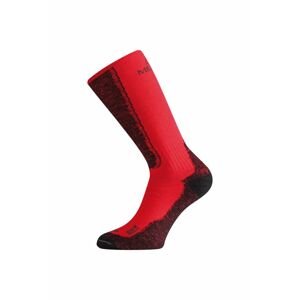 Lasting WSM 389 červená merino ponožky Veľkosť: (34-37) S ponožky