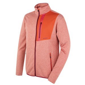 Husky Pánska mikina na zips Ane M dk. brick orange Veľkosť: M