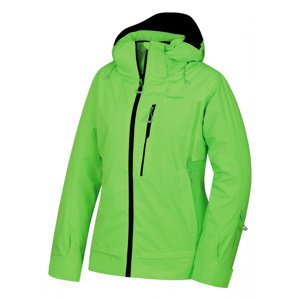 Husky  Montry L neonovo zelená, S Dámska lyžiarska bunda