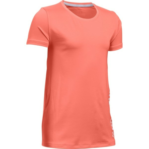 Under Armour ARMOUR SHORT SLEEVE oranžová L - Dievčenské tričko