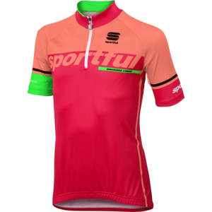 Sportful SC TEAM KID JERSEY ružová 12 - Detský cyklodres