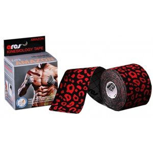 Ares KINEZIOTAPE LEOPARD 5CMX5M Športový tejp, čierna, veľkosť 500