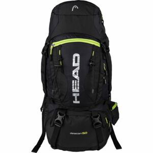 Head DEACON 50 Turistický batoh, čierna,biela,reflexný neón, veľkosť