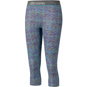 Mizuno IMPULSE 3/4 PR TIGHT W modrá XL - Dámske elastické 3/4 nohavice