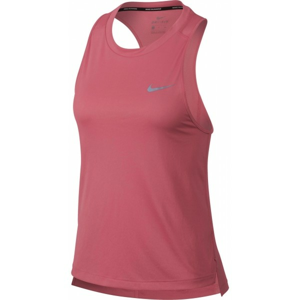 Nike MILER TANK W ružová L - Dámske tričko bez rukávov