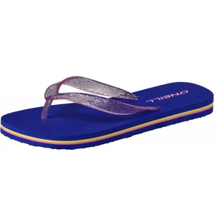 O'Neill FG GLITTER SOL FLIP FLOPS tmavo modrá 33 - Dievčenské žabky