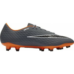 Nike HYPERVENOM PHANTOM III ACADEMY FG tmavo šedá 9 - Pánske kopačky