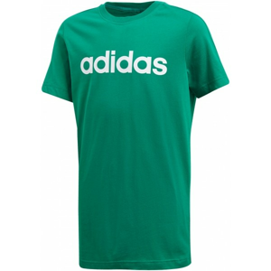 adidas ESSENTIALS LINEAR TEE zelená 128 - Chlapčenské tréningové tričko