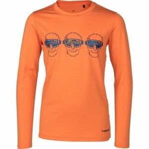 Head FRANKIE oranžová 128-134 - Detské tričko s dlhým rukávom