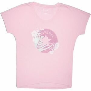 Converse PALM PRINT CP FILL FEMME TEE ružová XS - Dámske tričko