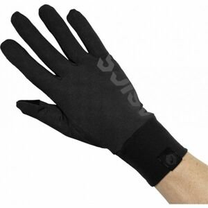 Asics BASIC GLOVE Unisex bežecké rukavice, tmavo sivá, veľkosť S