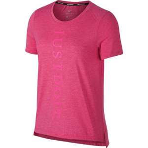 Nike MILER TOP SS JDI ružová M - Dámske bežecké tričko