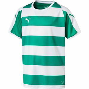 Puma LIGA JERSEY HOOPED JR Detské  športové tričko, zelená, veľkosť 152