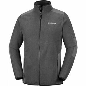 Columbia TOUGH HIKER FULL ZIP FLEECE Pánska flísová mikina, tmavo sivá,sivá,biela, veľkosť