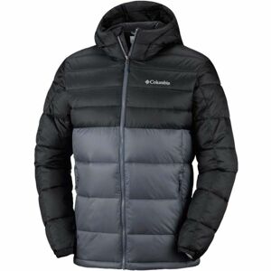 Columbia BUCK BUTTE INSULATED HOODED JACKET Pánska zimná bunda, čierna,sivá,biela, veľkosť