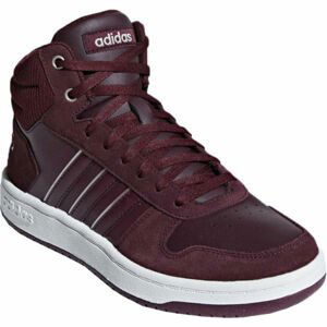 adidas HOOPS 2.0 MID vínová 7.5 - Dámske tenisky