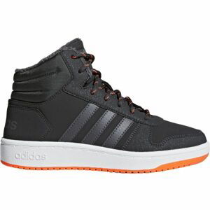 adidas HOOPS MID 2.0 K sivá 5 - Detská voľnočasová obuv